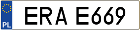 Trailer License Plate